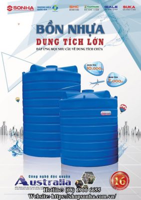 Bồn có kích thước đủ cho mọi yêu cầu chứa đựng của khách hàng